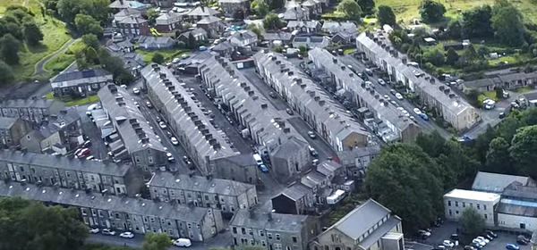 Terraced homes in Bacup, Lancashire